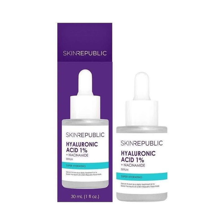 Skin Republic Hydrate + Smooth Hyaluronic Collection | 3-Piece Hydration & Plumping Set Save 25%