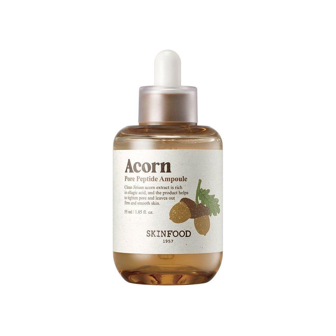 SKINFOOD Acorn Pore Peptide Ampoule 55ml | Pore-Tightening & Firming Serum for Smooth, Matte Skin