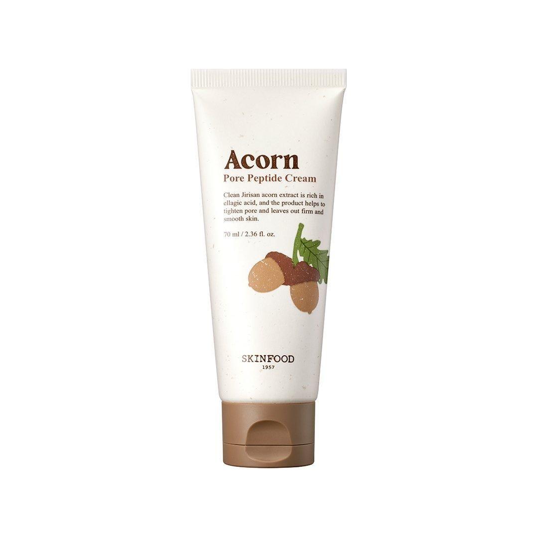 SKINFOOD Acorn Pore Peptide Cream 55ml | Pore-Tightening & Firming Moisturiser for Smoother, Balanced Skin