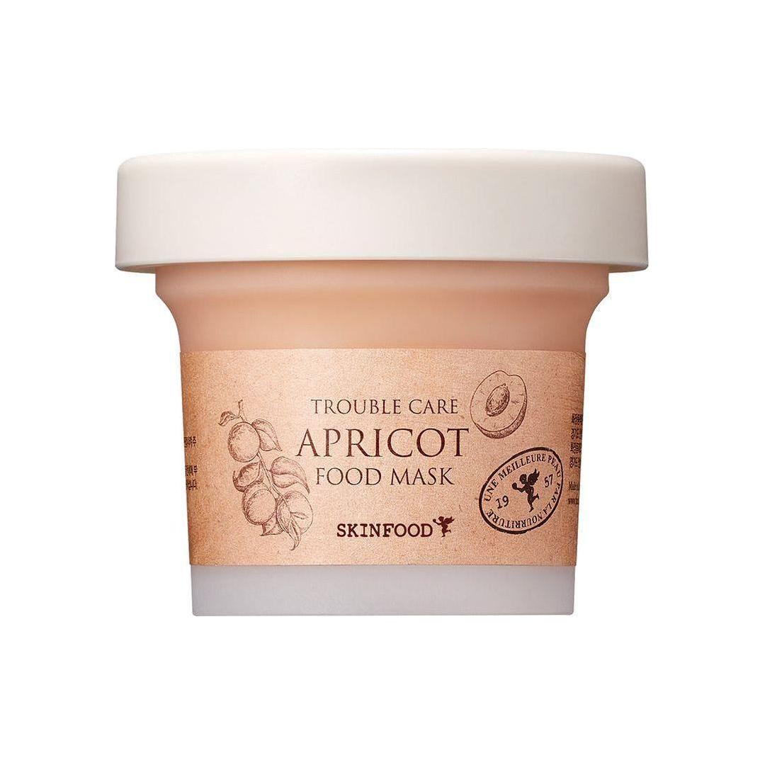 SKINFOOD Apricot Food Mask 120g | Calming & Purifying Wash-Off Mask with 10% Apricot Extract