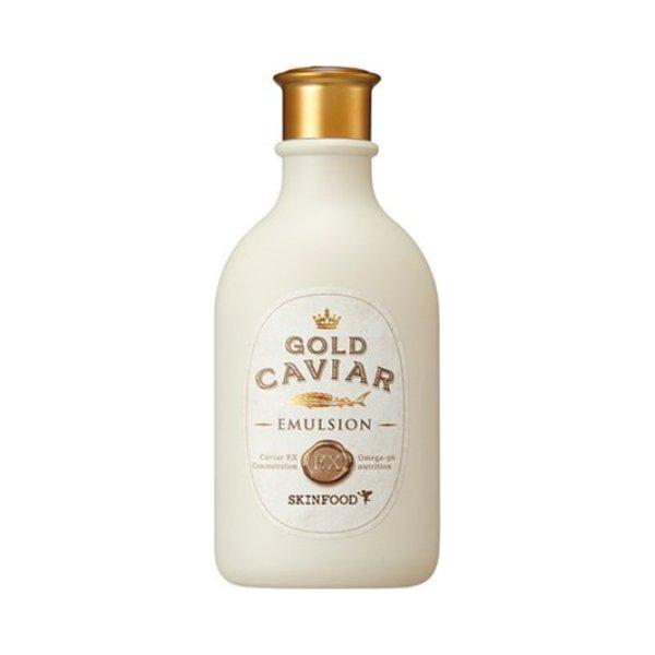 SKINFOOD Gold Caviar EX Emulsion 145ml | Nourishing & Firming Lotion with Caviar Extract & 24K Gold