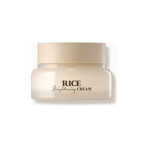 SKINFOOD Rice Brightening Cream 60ml | PHA & Rice Extract Moisturiser for Dull & Dehydrated Skin | Daily Hydrating Cream for Radiant, Poreless Glow