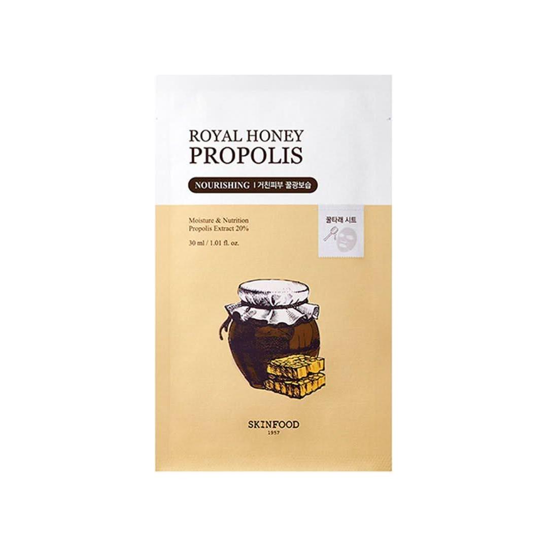 SKINFOOD Royal Honey Propolis Mask 30ml x 10ea | Intensive Nourishing Treatment