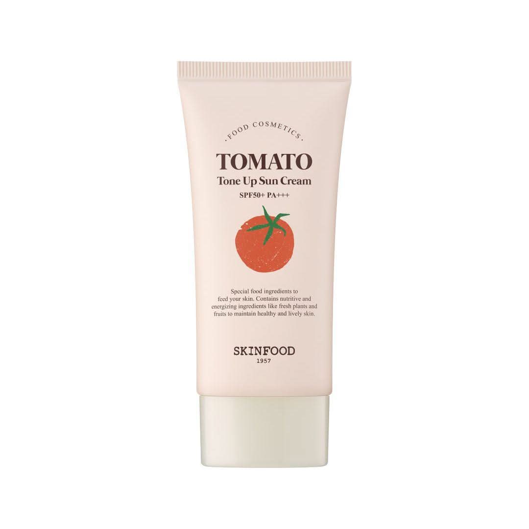 SKINFOOD Tomato Tone Up Sun Cream 50ml | Brightening UV Protection SPF