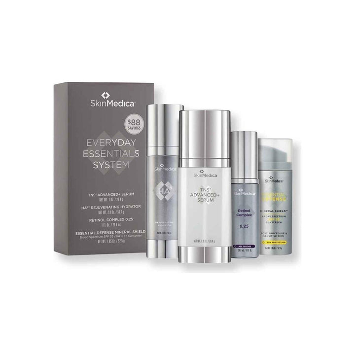 SkinMedica Everyday Essentials System with TNS Advanced+ Serum Full Routine for Smoother, Firmer, Youthful Skin SkinMedica