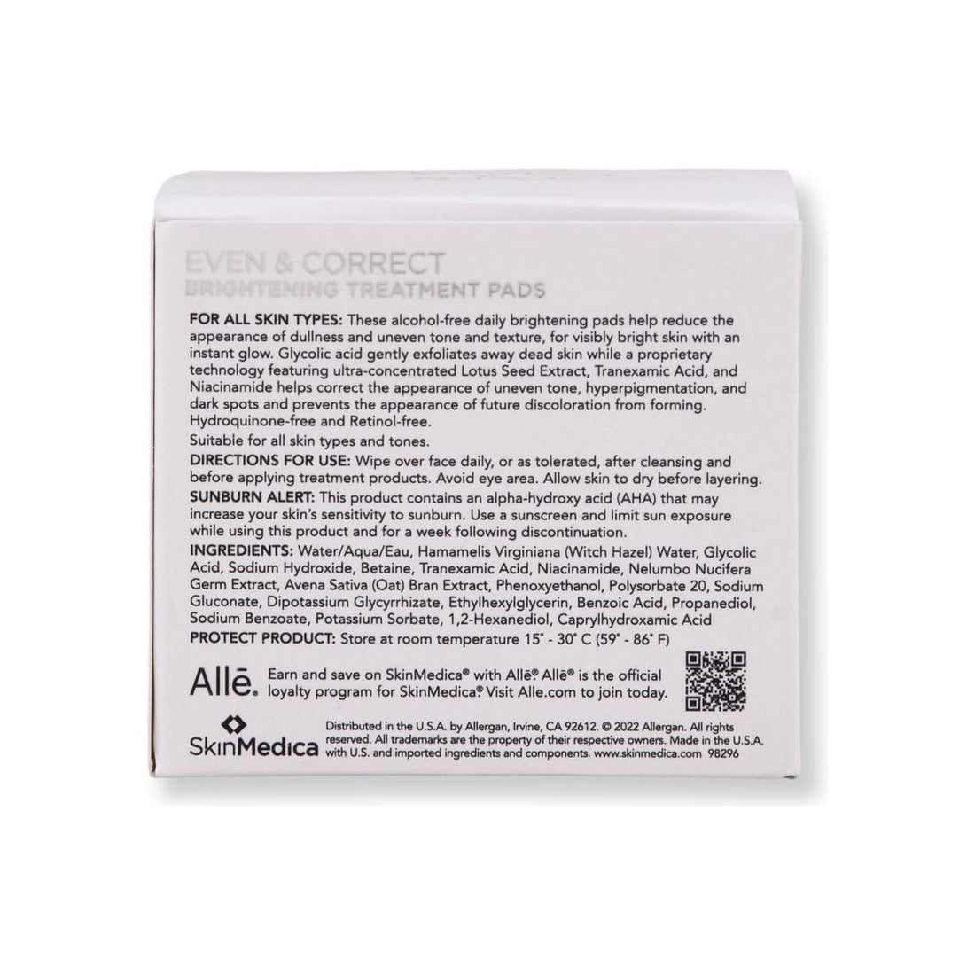 SkinMedica Even & Correct Brightening Treatment Pads 60 Pads Even & Correct Brightening Treatment Pads ¨C 60 Pads | Radiance-Boosting Exfoliating Pads