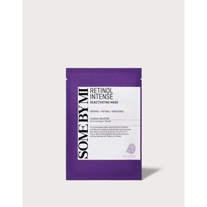 SOME BY MI Retinol Intense Reactivating Mask 22g x 5 Sheets | Firming & Hydrating Anti-Ageing Sheet Mask Set
