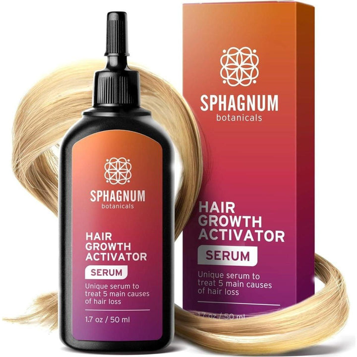 Sphagnum Botanicals Hair Follicle Activator Serum 50ml | 5-in-1 Natural Treatment for Thicker, Fuller Hair