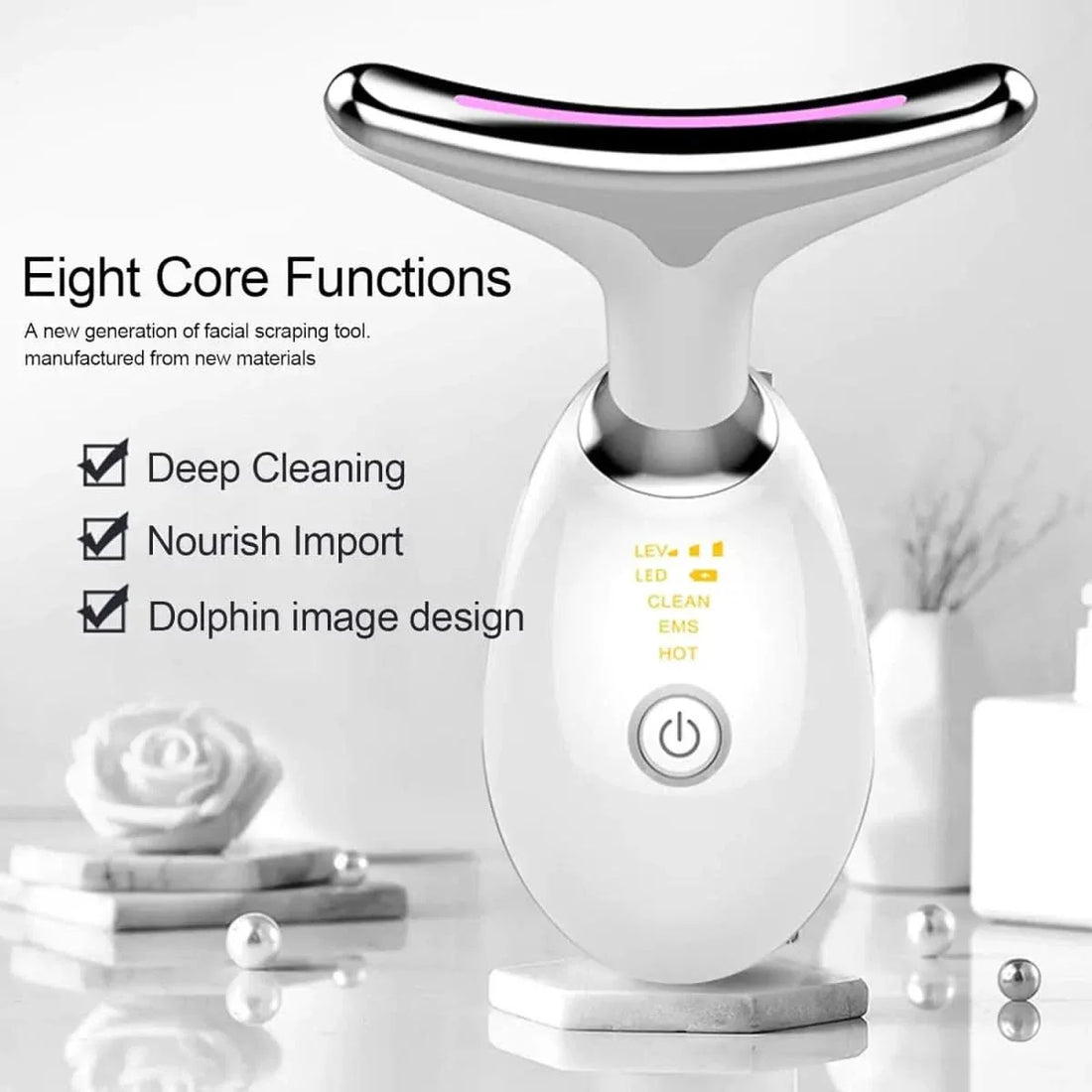 Stacific Face Lift 7-in-1 Red Light Therapy for Face | Non-Invasive Anti-Aging & Skin Rejuvenation Device