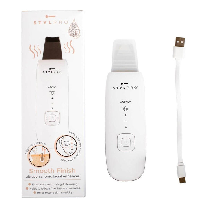 StylPro Smooth Finish Ultrasonic Skincare Device | Deep Cleansing, Exfoliation & Enhanced Product Absorption