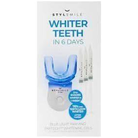 STYLSMILE Whitening Boost Kit | 6-Day Peroxide-Free Teeth Brightening System with LED Light