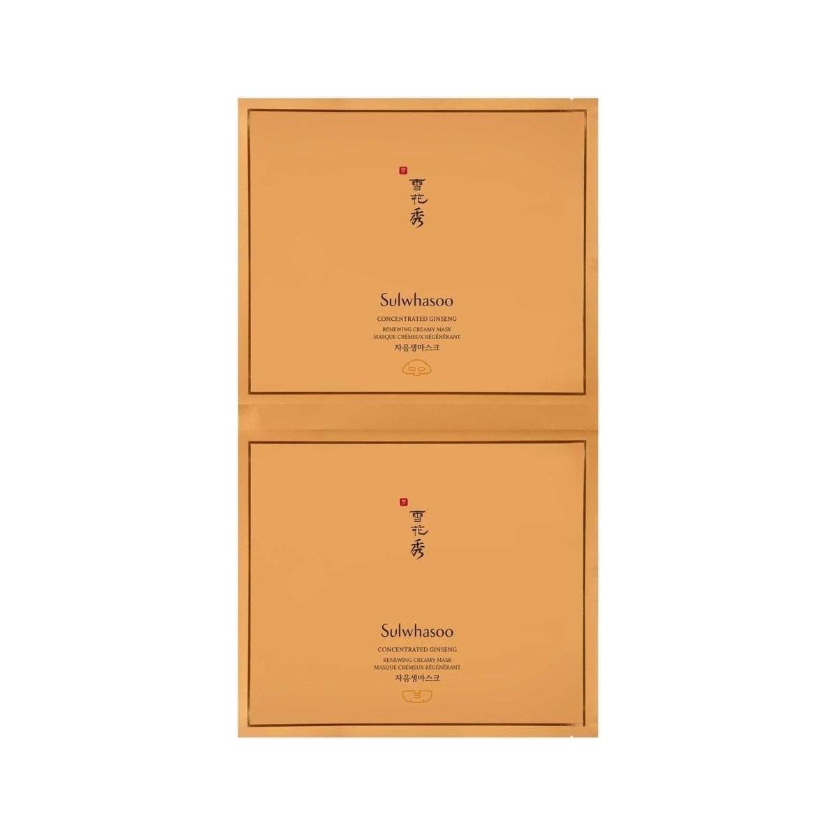 Sulwhasoo Concentrated Ginseng Renewing Creamy Mask 18g x 5ea Intensive Anti-Aging & Firming Sheet Mask