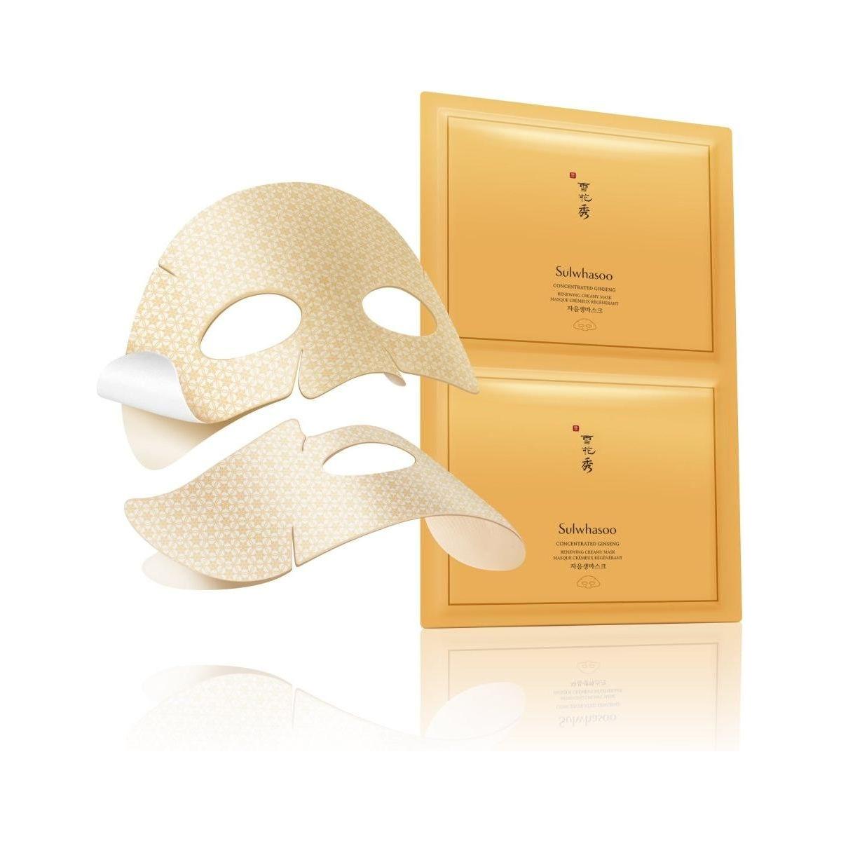 Sulwhasoo Concentrated Ginseng Renewing Creamy Mask 18g x 5ea Intensive Anti-Aging & Firming Sheet Mask