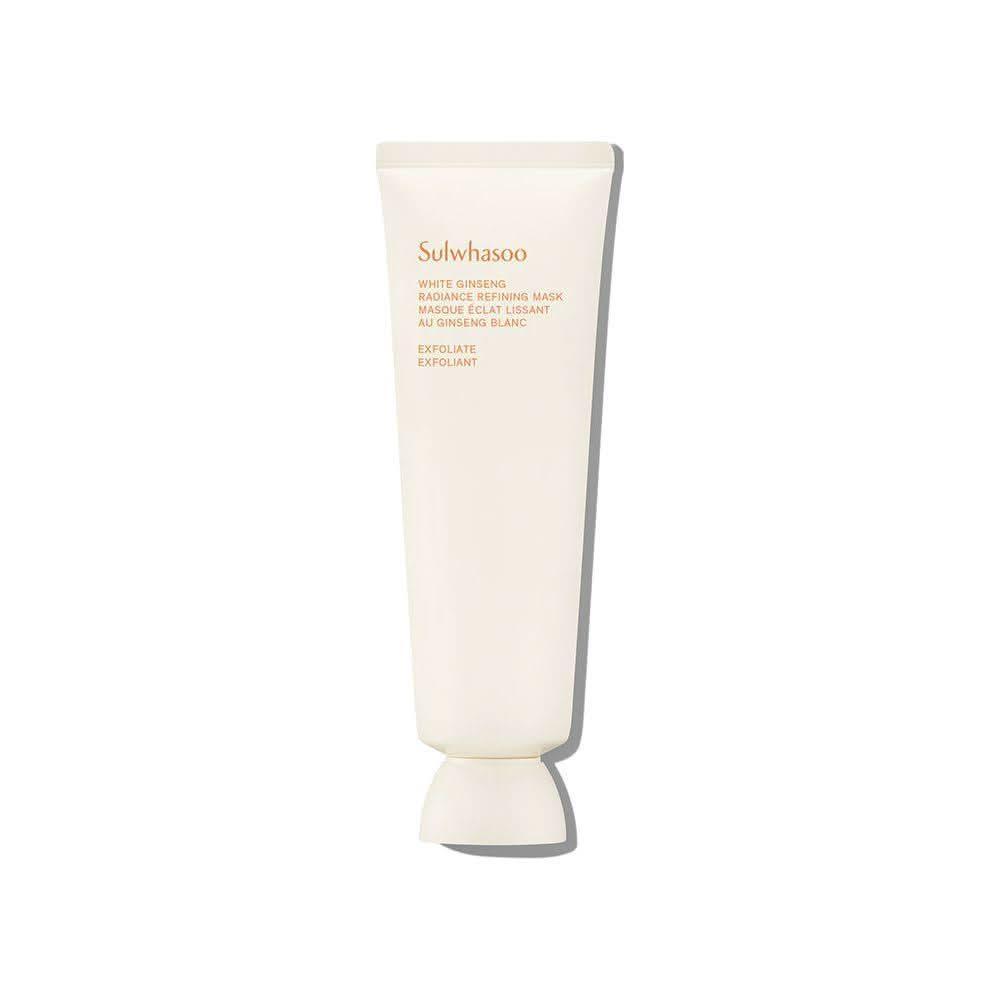 Sulwhasoo White Ginseng Radiance Refining Mask 120ml | Dual-Action Exfoliating & Brightening Gel Mask for Luminous, Glass-like Skin