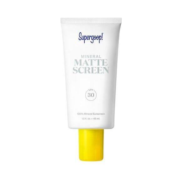 Supergoop! Mineral Mattescreen SPF 30 45ml | Oil-Free Matte Sunscreen for Smooth, Poreless Skin