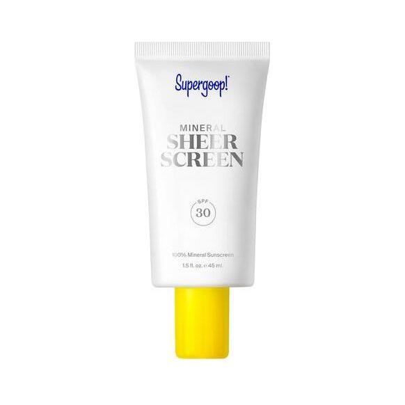 Supergoop! Mineral Sheerscreen SPF 30 50ml | 100% Mineral Broad-Spectrum Sunscreen with Satin Finish