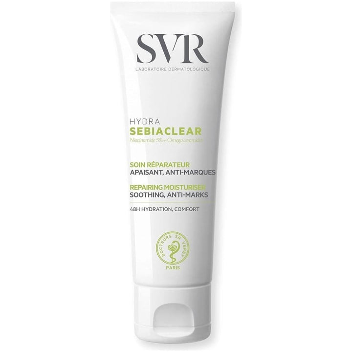 SVR SEBIACLEAR Hydra 40ml | Soothing 48-Hour Hydrating Cream for Acne-Prone & Sensitive Skin