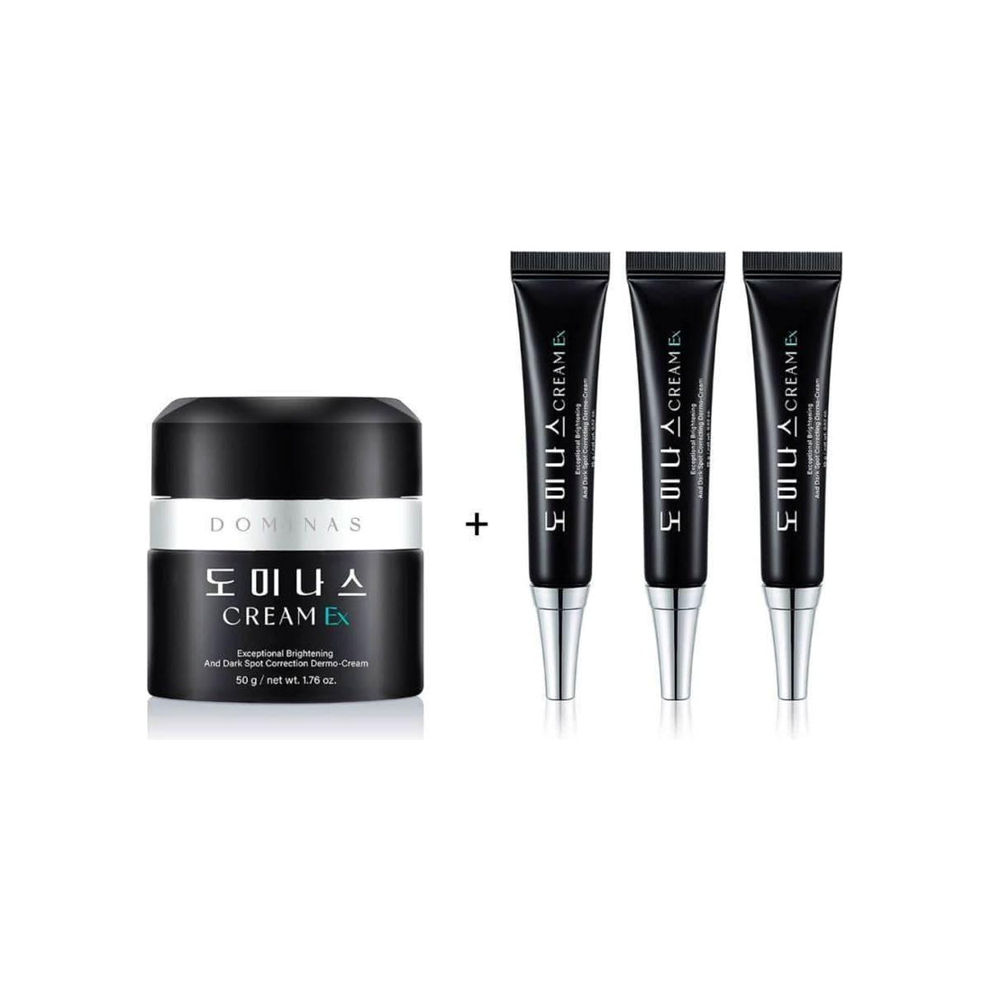 TAIGUK TG Dominas Freckle Care Cream EX 50g + 15g x 3 | Professional-Grade Brightening Treatment for Stubborn Freckles, Dark Spots & Hyperpigmentation