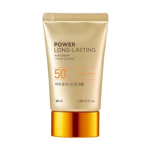 The Face Shop Power Long-Lasting Sun Cream SPF 50+ PA+++ | High-Protection, Waterproof & Skin-Perfecting Daily Defence