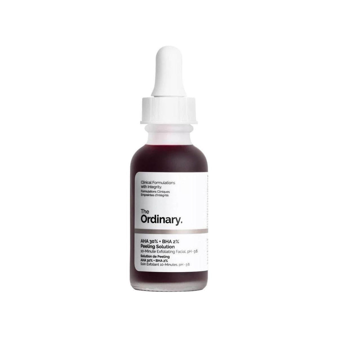 The Ordinary AHA 30% + BHA 2% Peeling Solution 30ml | 10-Minute Exfoliating Facial for Radiant Skin