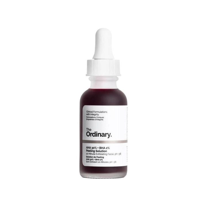 The Ordinary AHA 30% + BHA 2% Peeling Solution 30ml | 10-Minute Exfoliating Facial for Radiant Skin