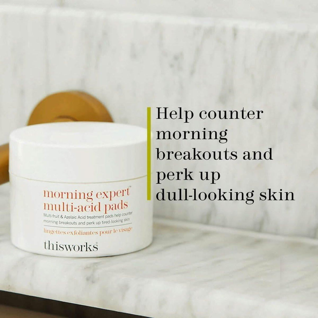 this works Morning Expert Multi-Acid Pads 60 Pads | Daily Exfoliating Pads for Clear Radiant Skin