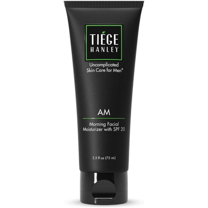Tiege Hanley Morning Facial Moisturizer with SPF 20 75ml | Daily Hydrating Moisturiser for Men with Oil Control & Sun Protection