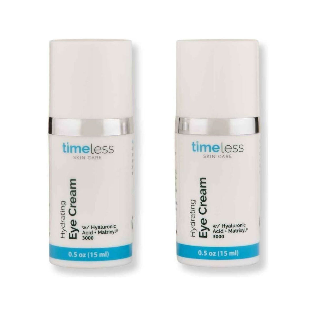 Timeless Skin Care Hydrating Hyaluronic Acid Eye Cream 15ml (2 Pack) | Plumping & Firming Under-Eye Care Timeless Skin Care