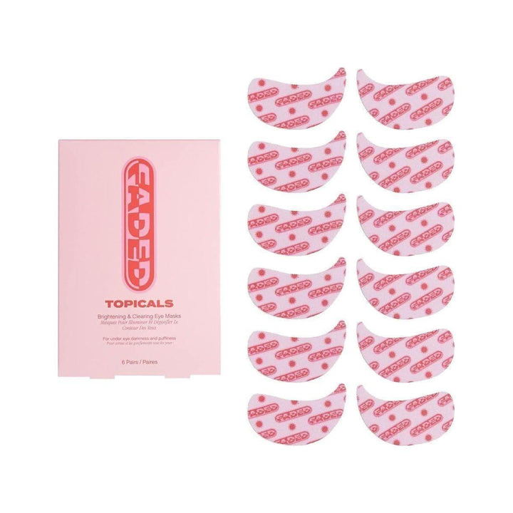 Topicals Brightening and Clearing Eye Masks (Set of 6) Fast Results for Dark Circles & Puffiness 15 Minute Revival