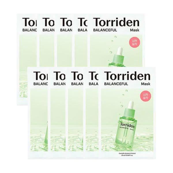 Torriden Balanceful Cica Mask Sheet 10 Sheets | Hydrating & Soothing Sheet Mask