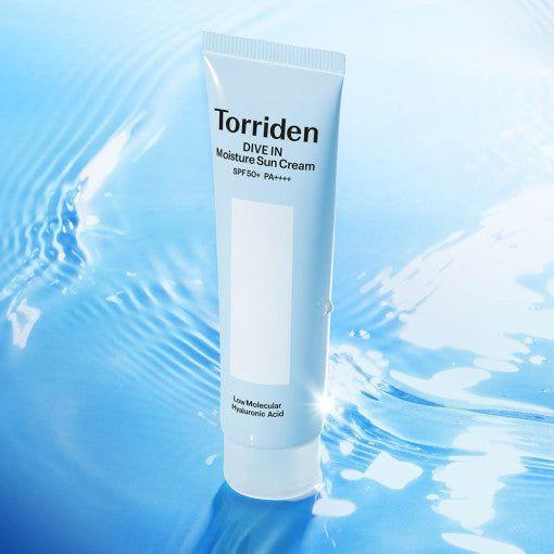 Torriden DIVE-IN Watery Moisture Sun Cream SPF 50+ PA++++ 60ml | Hydrating Organic Sunscreen for Dewy, Protected Skin Torriden