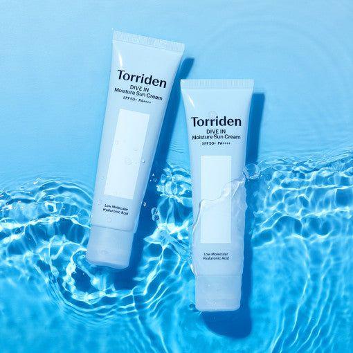 Torriden DIVE-IN Watery Moisture Sun Cream SPF 50+ PA++++ 60ml | Hydrating Organic Sunscreen for Dewy, Protected Skin Torriden