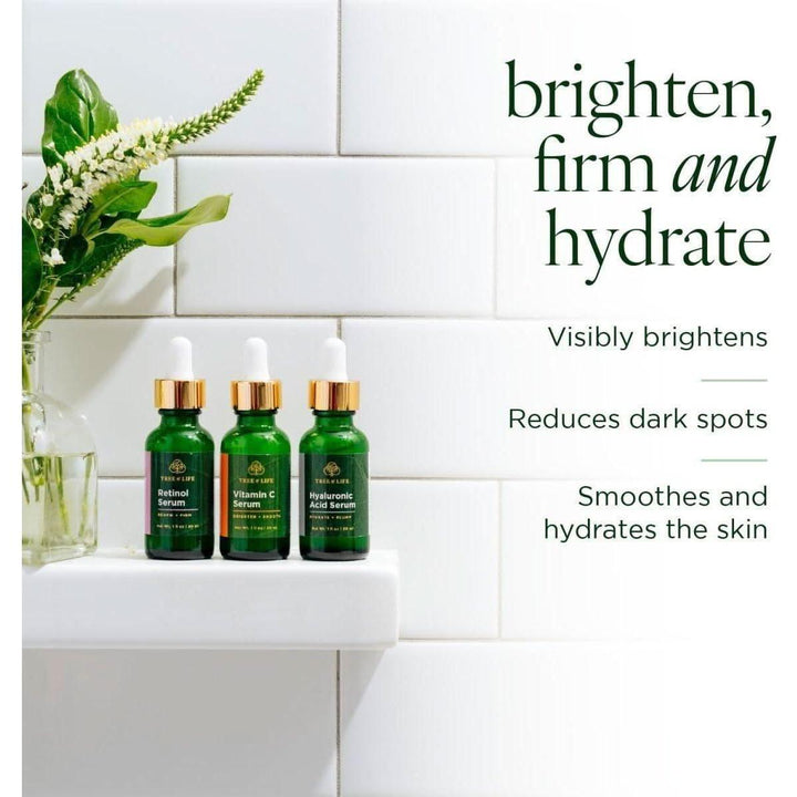 Tree of Life POWER TRIO Set (3 x 30ml) | Brightening, Hydrating & Anti-Aging Serums Tree of Life