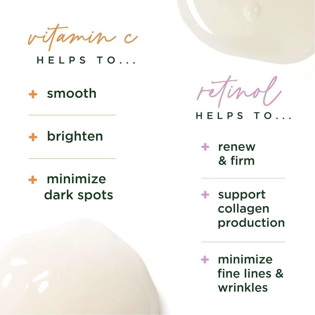 Tree of Life Vitamin C Brightening Serum & Retinol Firming Serum 2 Pack | AM & PM Duo for Radiance & Firmness Tree Of Life