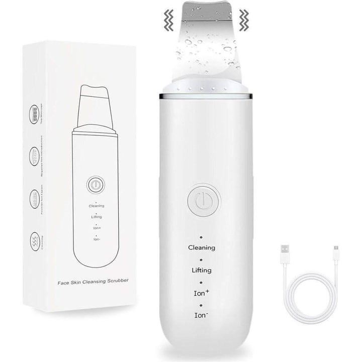 Xawy Ultrasonic EMS Facial Skin Scrubber | 4-in-1 Deep Cleansing, Lifting & Nutrient Infusion System