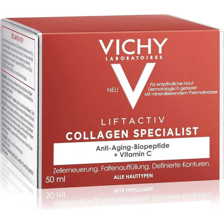 VICHY Liftactiv Collagen Specialist Moisturiser 50ml | Peptides & Vitamin C for Firm, Radiant Skin
