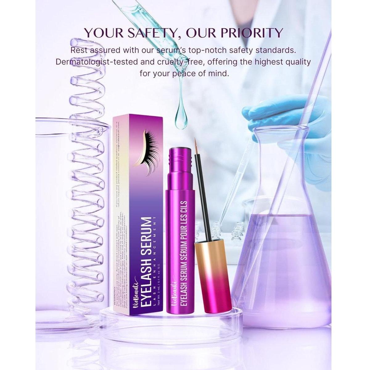 VieBeauti Premium Lash Serum 3ml | Lengthen, Strengthen & Nourish Your Lashes Naturally VieBeauti