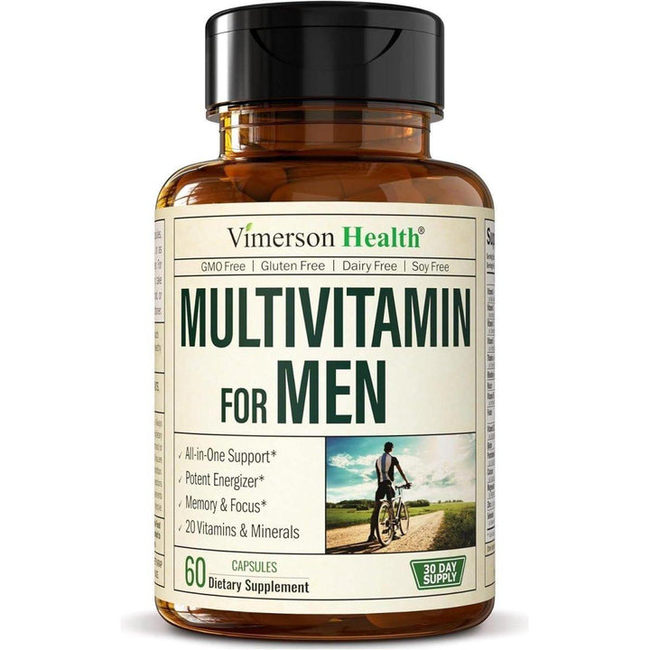 Vimerson Health Multivitamin for Men 30 Day Supply | Energy, Focus & Immune Support