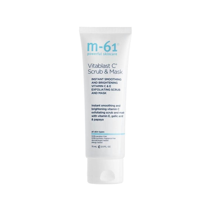 M-61 Vitablast C Scrub and Mask 75ml | Exfoliating &amp; Brightening Vitamin C Mask with Papaya &amp; Gallic Acid
