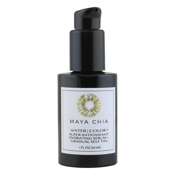Maya Chia Water | Color Hydrating Serum + Self Tanner Gradual Glow with Antioxidant-Rich Hydration Maya Chia