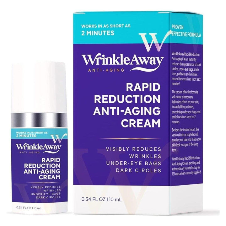 WrinkleAway Rapid Reduction Anti-Aging Cream 10ml | Instant Eye Lift & Wrinkle Smoother with 2-Minute Results Wrinkle Away