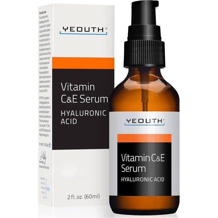 YEOUTH Vitamin C & E Serum 60ml | Brightening, Anti-Aging & Hydrating Face Serum