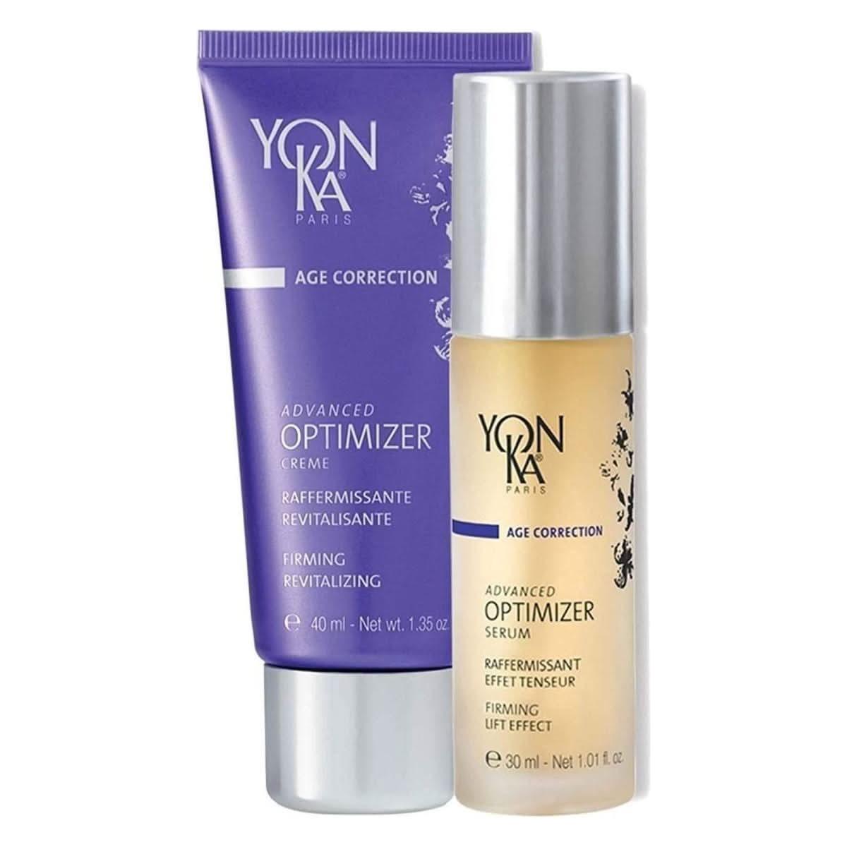 YonKa Paris Advanced Optimizer Serum + Crème Firming Duo Set Lifting & Reconstructive Skincare Regimen for Firmer, Smoother, Youthful Skin