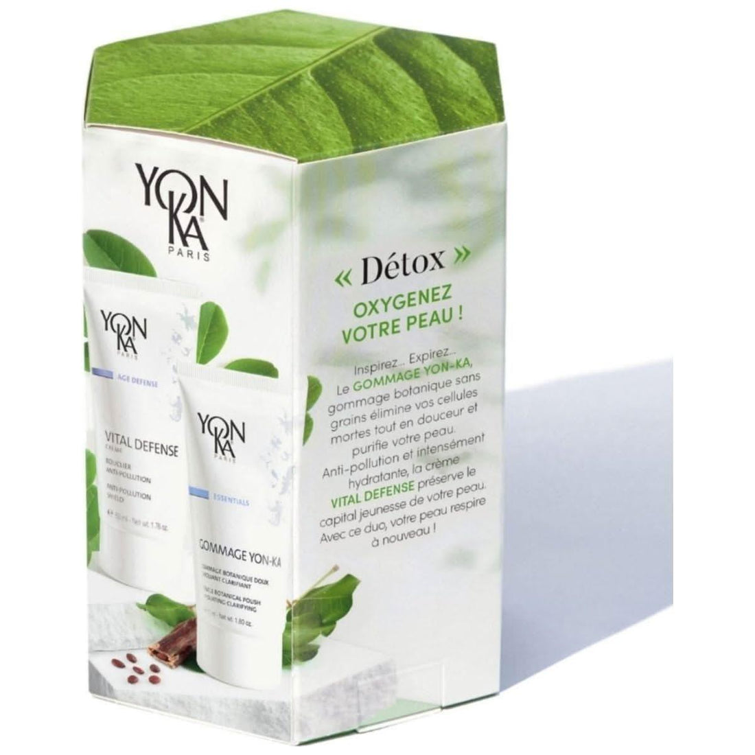 YonKa Paris Detox Beauty Box 2 x 50ml Botanical Detox Duo for Radiant, Pollution-Protected Skin