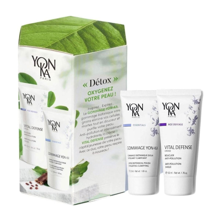YonKa Paris Detox Beauty Box 2 x 50ml Botanical Detox Duo for Radiant, Pollution-Protected Skin