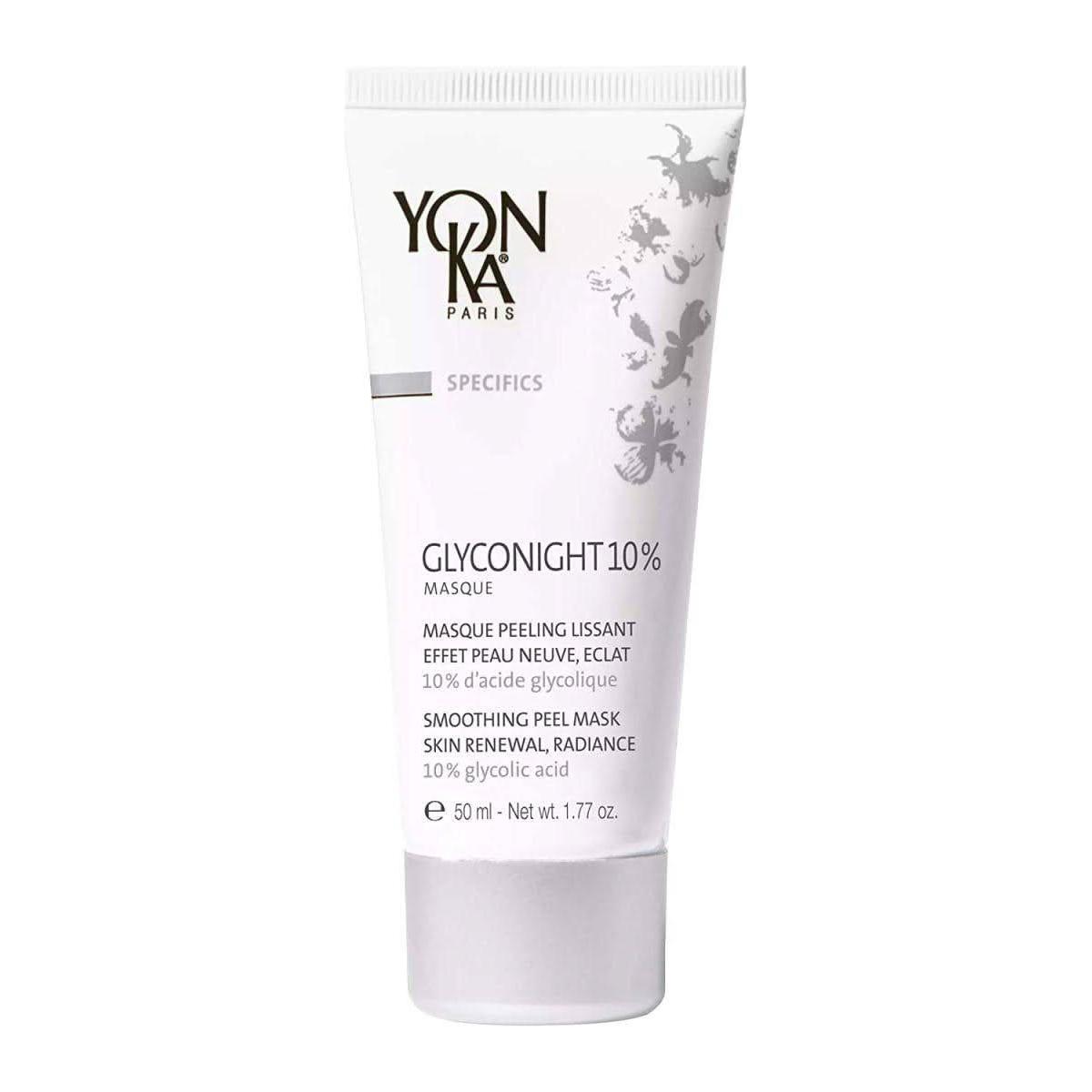 YonKa Paris Glyconight 10% Masque 15ml Travel-Size Overnight Glycolic Peel for Radiance, Renewal & Smoother Skin