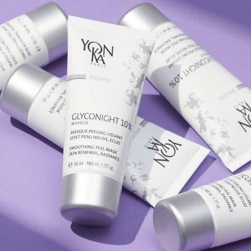 YonKa Paris Glyconight 10% Masque 15ml Travel-Size Overnight Glycolic Peel for Radiance, Renewal & Smoother Skin