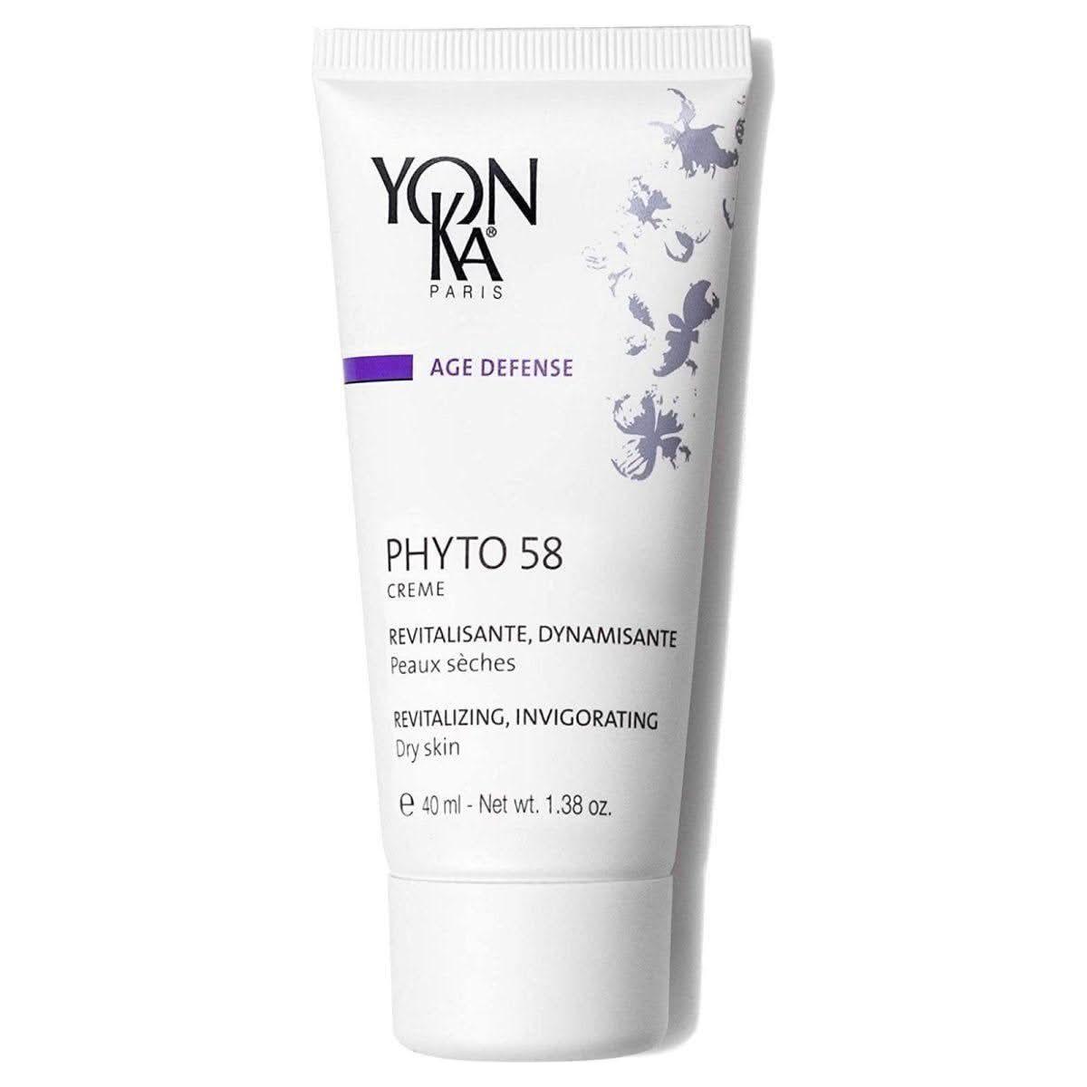 YonKa Paris Phyto 58 PS (Dry Skin) 40ml | Energising Night Cream for Dry & Dull Skin